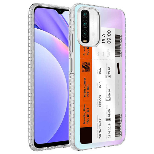 Xiaomi Redmi Note 10S Kılıf Airbag Kenarlı Renkli Desenli Elegans NO1
