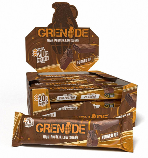 High Protein, Low Sugar Bar - Fudged Up, 12 x 60 g