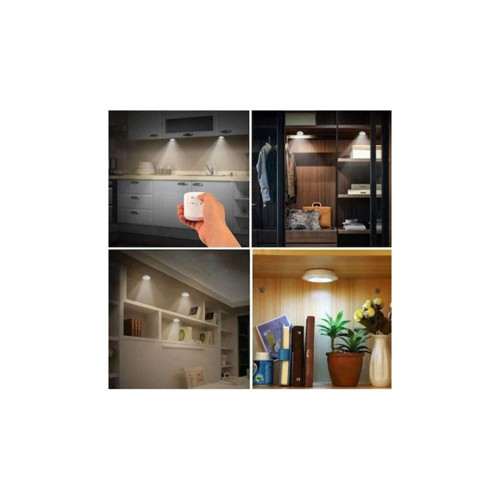 Uzaktan Kumandalı 3 Lü Spot Led Lamba Kablosuz Pilli Işıldak