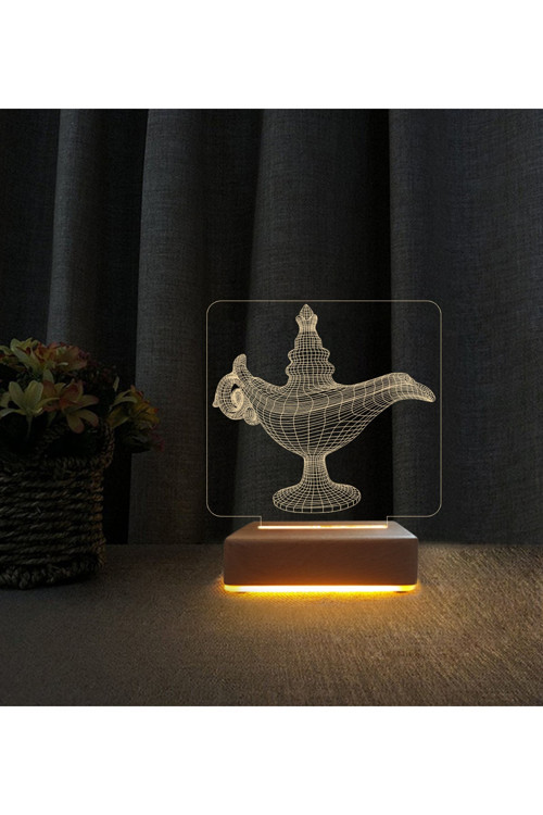 Sihirli Lamba 3d Led Masa Lambası Doğum Günü Hediyesi Lamba