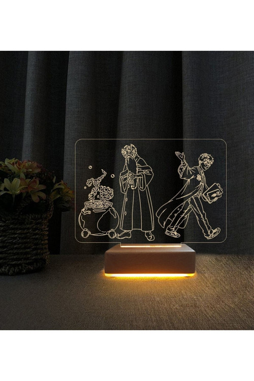 Harry Potter 3d Led Masa Lambası Doğum Günü Çocuk Odası Hediyesi Lamba Harry Potter