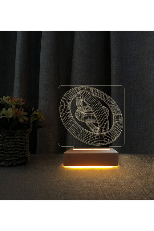 Lamba 3d Led Masa Lambası Doğum Günü Hediyesi Lamba