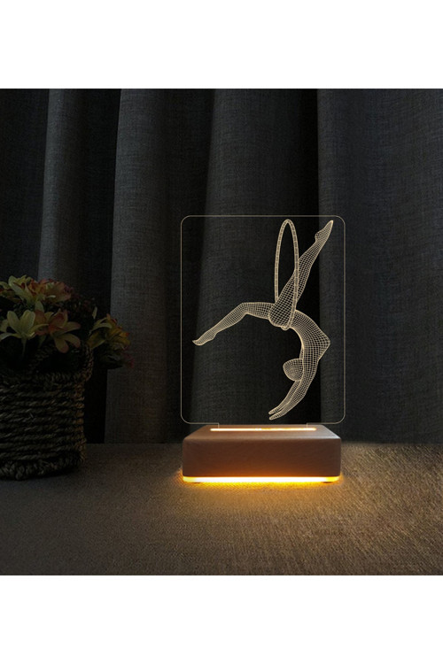 Jimnastik Tasarımlı Lamba 3d Led Masa Lambası