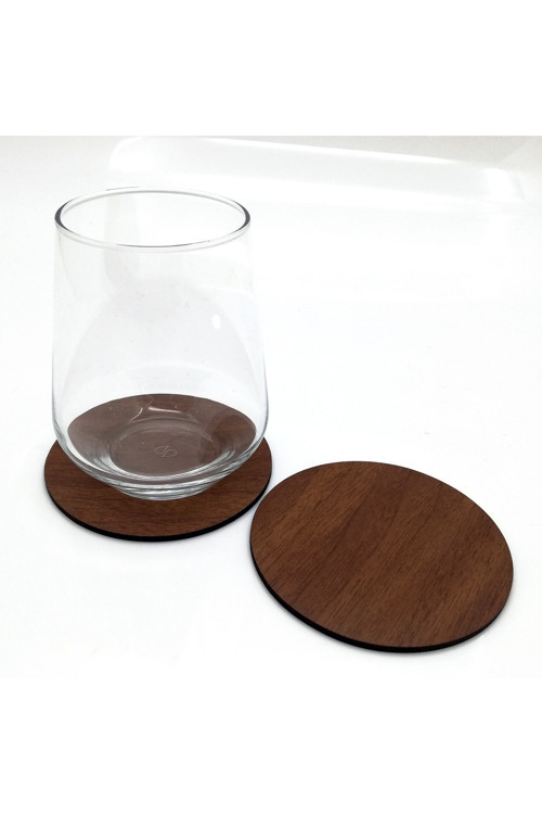 Bardak Altlığı Ahşap Yuvarlak 6 Adet Kahverengi 61162