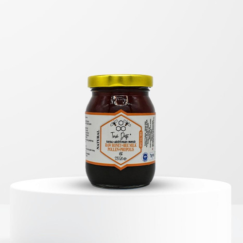 Ham Bal + Arı Sütü + Polen + Propolis Karışım Balı 225 g e