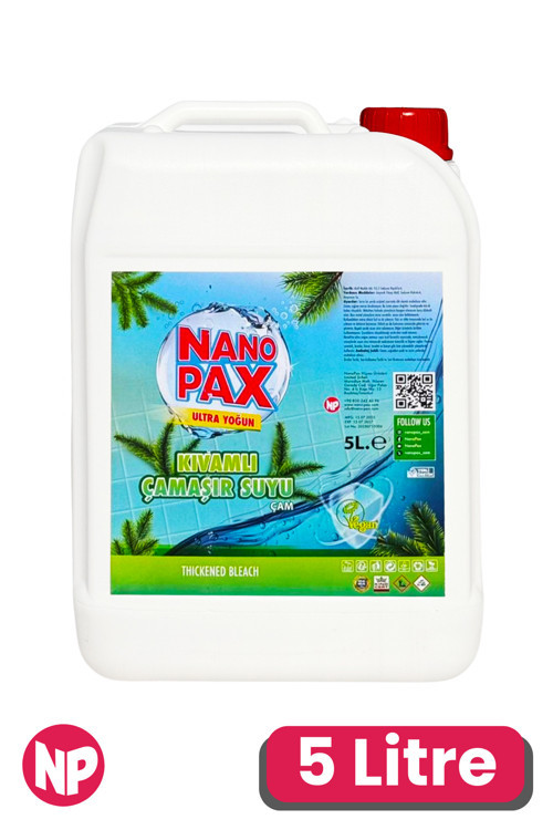 Ultra Yoğun Kıvamlı Sıvı Çamaşır Suyu 5 Litre - Güçlü Beyazlatıcı ve Leke Çıkarıcı