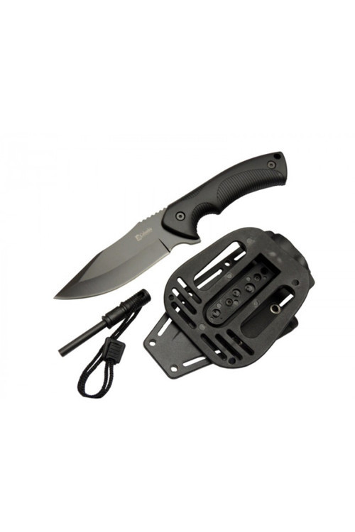 Taktikal Magnezyum Çubuklu 23Cm Kamp Avcı Balıkçı Bıçak