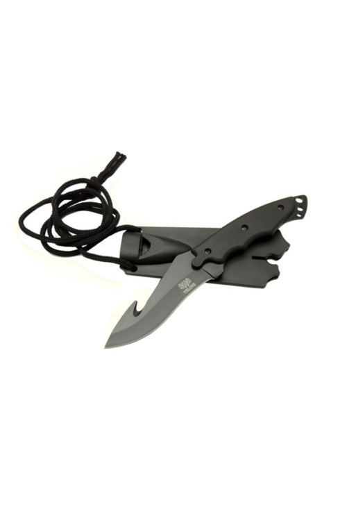 Kanca Tasarım Paraşütçü Kamp Avcı 17Cm Kılıflı Bıçak