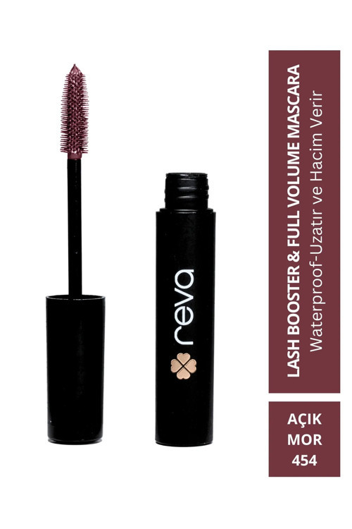 Renkli Hacim Veren Maskara – Vegan ve Temiz İçerikli Yoğun Pigment Etkisi Açık Mor 454