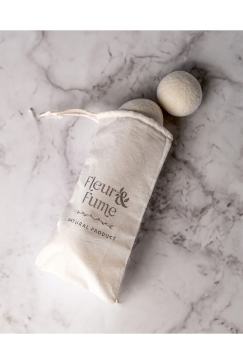 Çamaşır Kurutma Topu %100 Doğal Merinos Koyun Yünü 3 Adet(Kese Hediyeli)