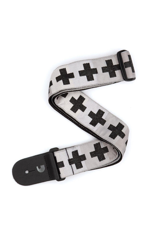 Planetwaves T20W1509 Gitar Askısı Dokuma Checkered Crosses Woven Guitar Strap, Checkered Crosses