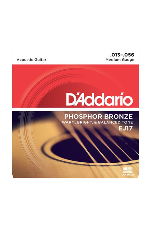 Ej17 Phosphor Bronze Medium Takım Tel Akustik Gitar Teli 013-056