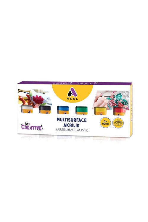Akrilik Multisurface,Klasik,60x6,Geniş Yüzeylerde Kullanım Kolaylığı,Su Bazlı,Karıştırılabilir