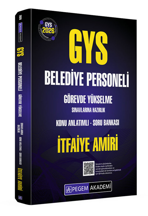 2026 GYS Belediye Personeli Görevde Yükselme Sınavlarına Hazırlık Konu Anlatımlı Soru Bankası İTFAİY