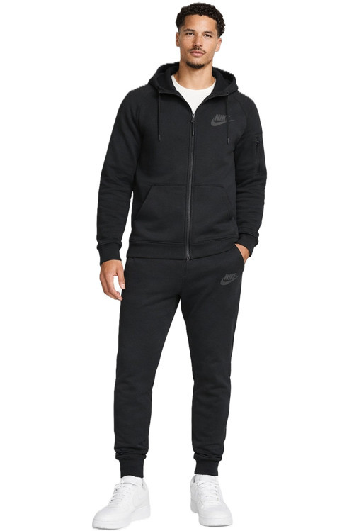 Sportswear Tech Essentials Men's Track Suit Erkek Kapüşonlu Eşofman Takımı Siyah
