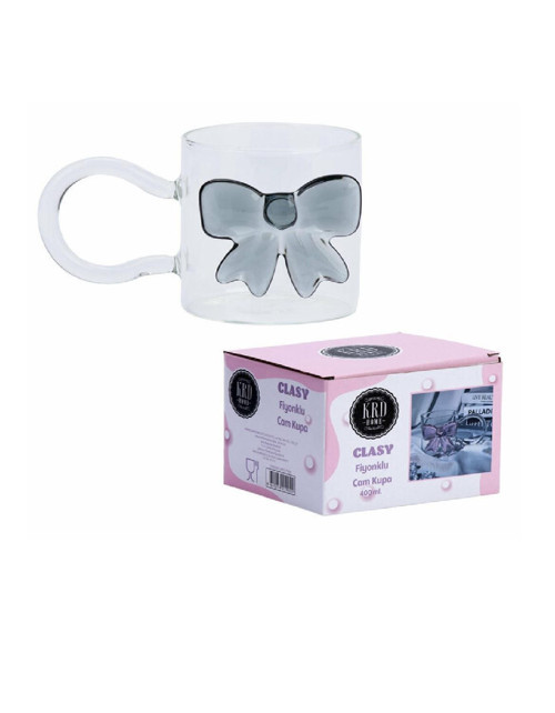 CLASY FİYONKLU CAM KUPA 400 ML KRD-7900