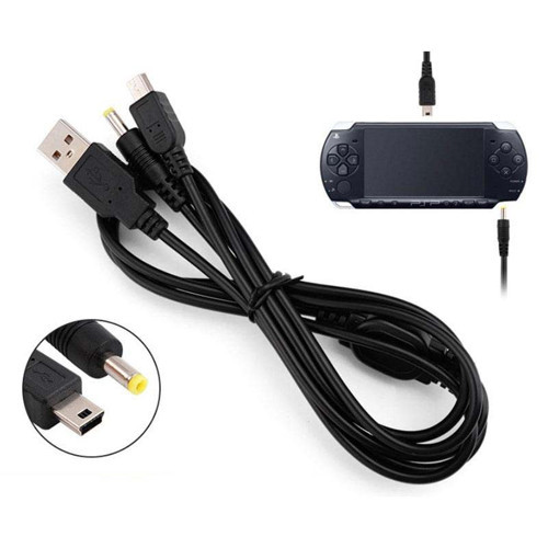 PSP Şarj ve Data Kablosu PSP 1000 2000 3000 E1004 Uyumlu PSP USB Kablo