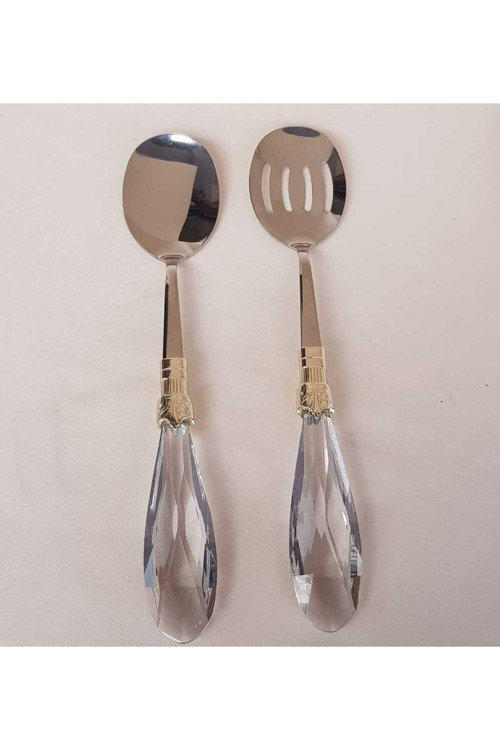 Damla 2’li Salata Servis Seti Gümüş