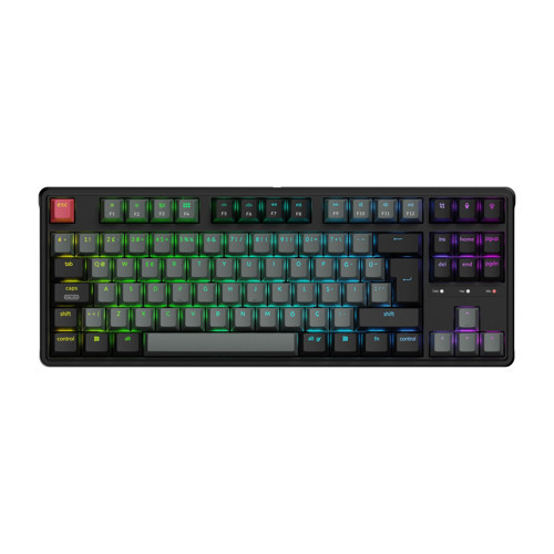 C3 Pro 8k Qmk Kablolu Özel Mekanik Klavye Süper Kahverengi Switch C3px-h3-tr Siyah