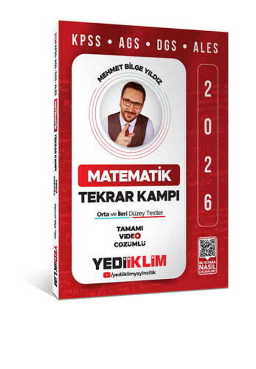 Yediiklim 2026 KPSS AGS DGS ALES Matematik Tamamı Video Çözümlü Tekrar Kampı Yediiklim Yayınları