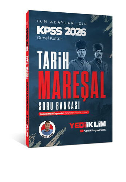 Yediiklim 2026 KPSS Mareşal Genel Kültür Tarih Tüm Adaylar İçin Soru Bankası Yediiklim Yayınları