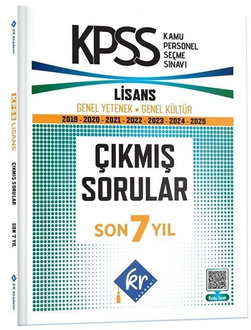 KR Akademi 2026 KPSS Genel Yetenek Genel Kültür Çıkmış Sorular Son 7 Yıl Çözümlü