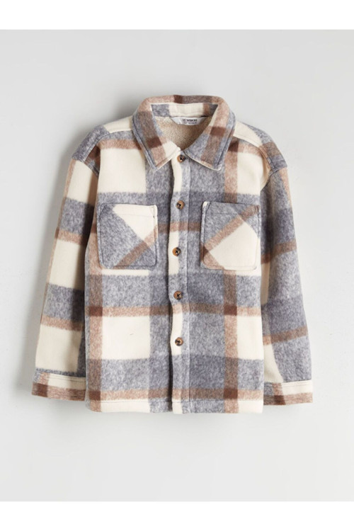 Ekose Erkek Çocuk Gömlek Ceket (W5)