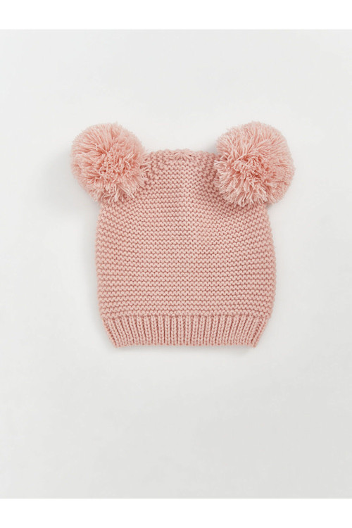 Ponpon Detaylı Kız Bebek Bere (W5)
