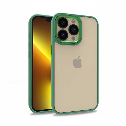 Apple iPhone 13 Pro Kılıf Flora Buton,Kenar Çevresi Renkli Kılıf