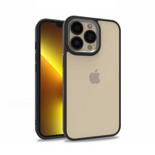 Apple iPhone 13 Pro Kılıf Flora Buton,Kenar Çevresi Renkli Kılıf