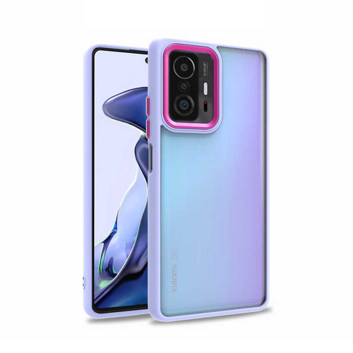 Xiaomi Mi 11T Pro 5G Kılıf Flora Buton,Kenar Çevresi Renkli Kılıf