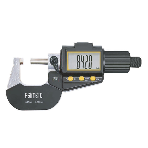 IP54 Dijital Dış Çap Mikrometre 0-25mm AS-116012