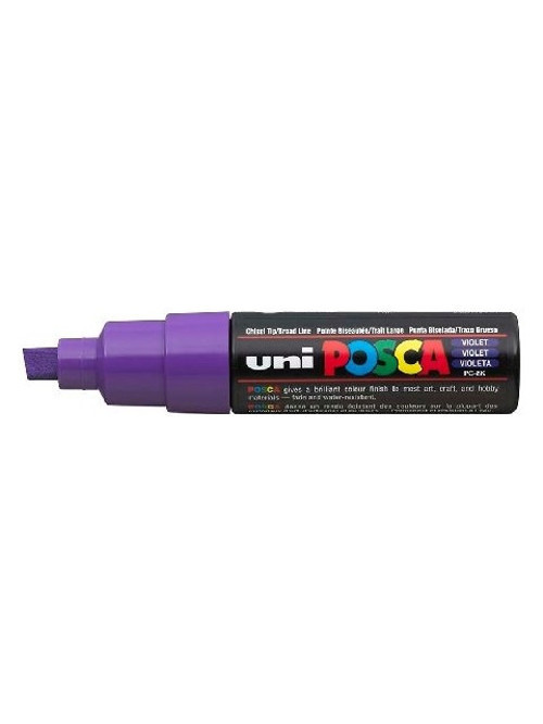 Posca 8.0 Su Bazlı Poster Markör Kalem Mor Pc-8k (6 Lı Paket)