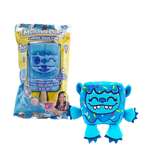 Oyuncak İcepops Monsterpops Sürpriz Peluş Oyuncak Pops 2411004 (Karışık Model 1 Adet)