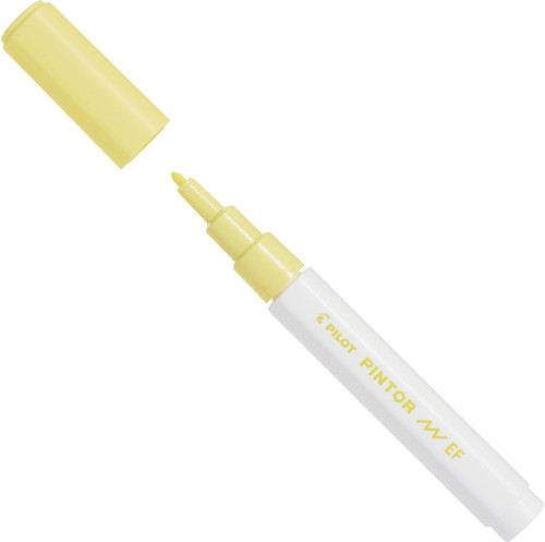 Pintor Keçeli Markör Dekor Boya Kalemi (Ef) Pastel Sarı Sw-Pt-Ef-Py (6 Lı Paket)