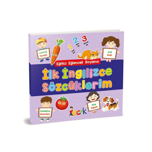 Eğitici Eğlenceli Boyama Kitabı İlk İngilizce Sözcüklerim