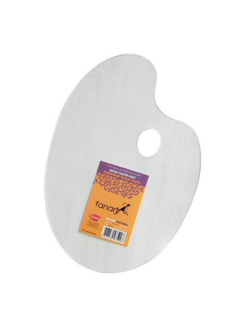Academy Şeffaf Plastik Oval Resim Paleti 24X34 Cm