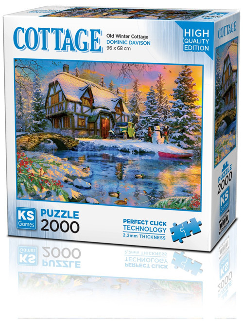 Old Winter Cottage 2000 Parça Yetişkin Puzzle 22526