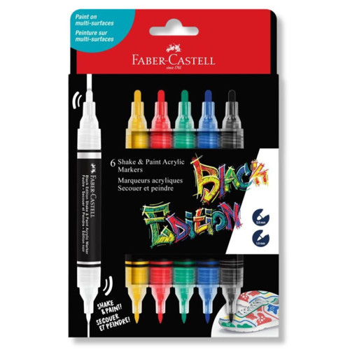 Black Edition Shake and Paint Marker Kalem 6 Renk Set 5188285507000