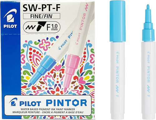 Pintor Keçeli Markör Dekor Boya Kalemi (F) Pastel Mavi Sw-Pt-F-Pl (6 Lı Paket)