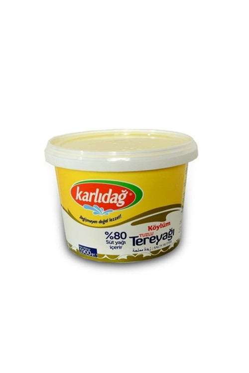 Tuzlu Tereyağı 1900 g Katkısız & Doğal Köy Usulü