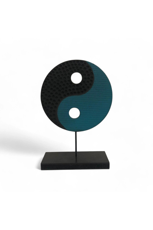Ying Yang Mavi Siyah Ev Dekoru Küçük