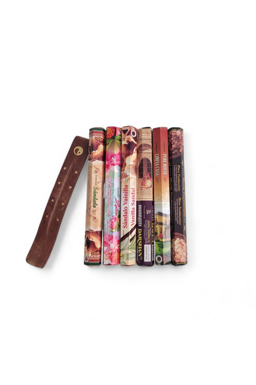 Sandalo, Lotus, Sandalo Vanillia, Bharath, Pure House, Myrrh Hediyeli 6x20 Tütsü