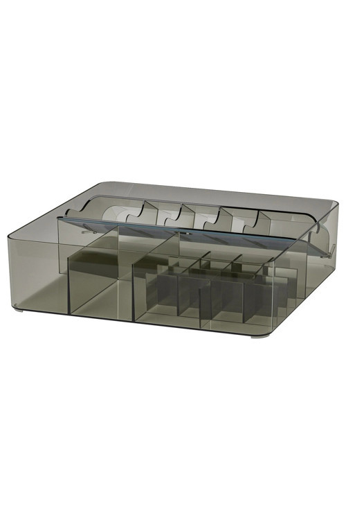 Çekmece Içi Makyaj Düzenleyici 32x31x9cm Makyaj Organizeri Füme Renk Kutu