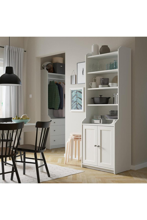 Hauga 2 Kapılı Yüksek Dolap 70X199 Cm, Beyaz