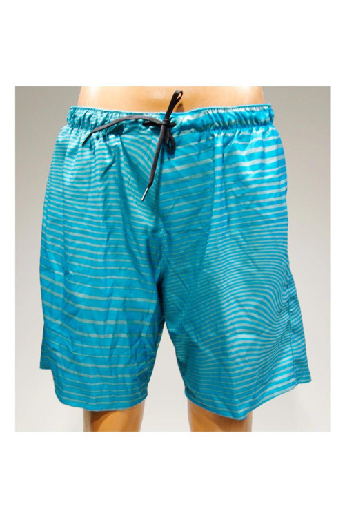 Erkek Boardshort Şort Mayo Kısa Deniz Havuz Astarlı Short Mavi Olaıan