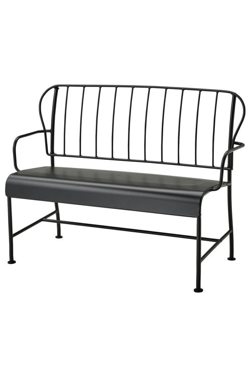 AKDENİZ LÄCKÖ gri 115x56x87 cm 2'li bahçe kanepesi