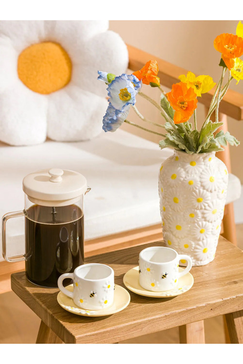 LCW HOME Karışık Baskılı 2 Kişilik Porselen Kahve Fincan Takımı 90 Ml