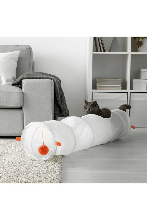 Kedi Oyun Tüneli Uzunluk: 128 cm Çap: 25 cm Katlanabilir
