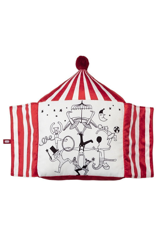 BUSENKEL minder beyaz-kırmızı 48x37 cm